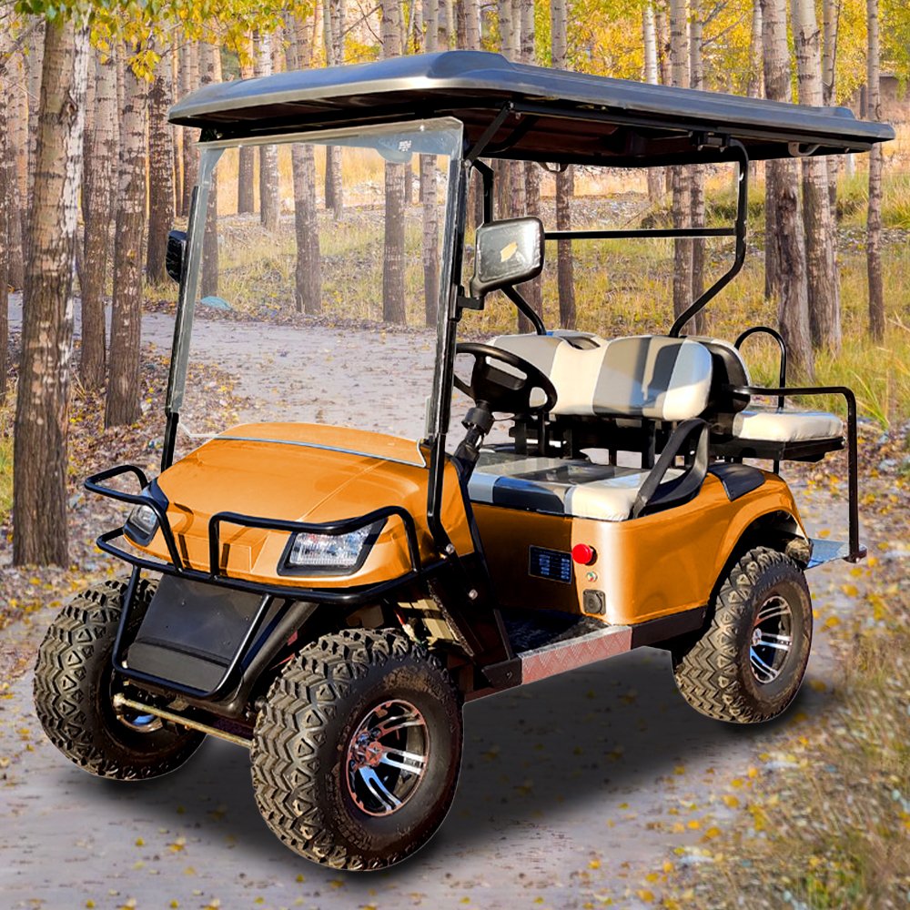2+2 (4) Seat Competitive Price 48V 5KW Electric Lithium Golf Car Cf Moto 800cc atv 4x4 Golf Cart 6 Seater Polaris atv