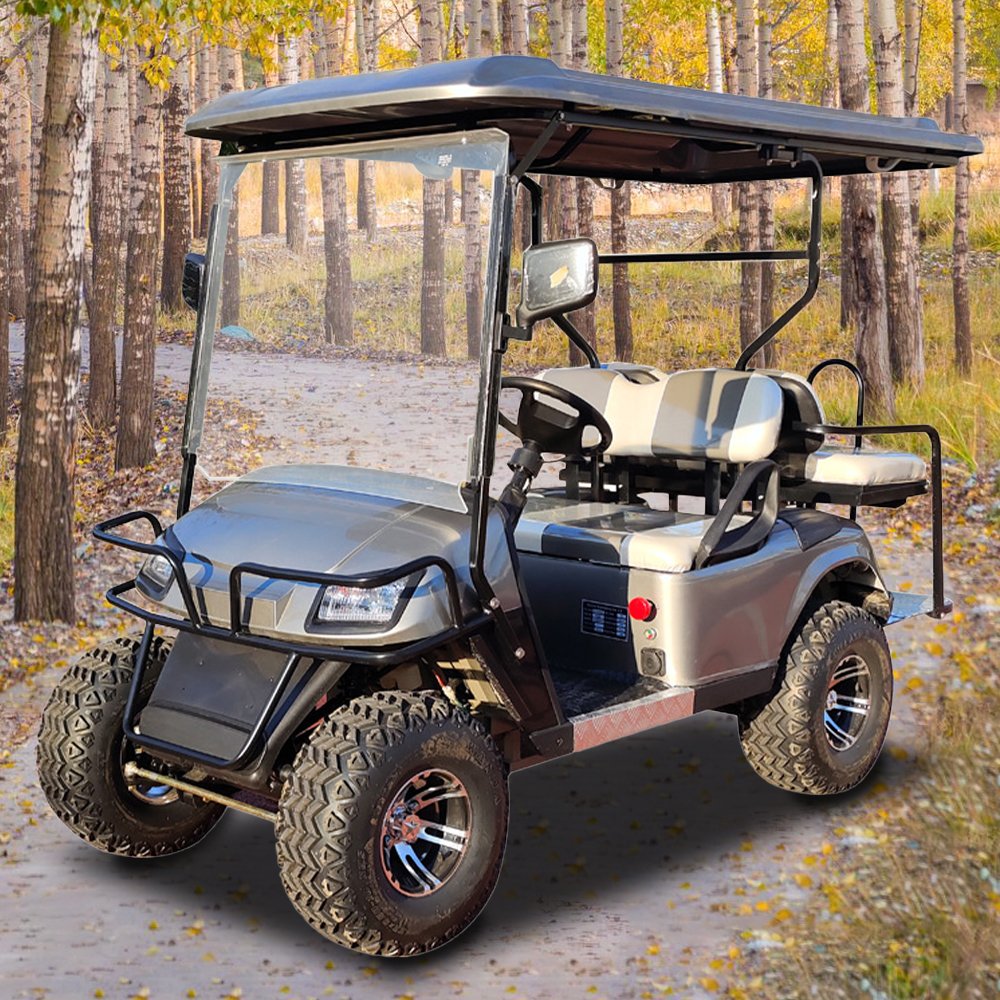 2+2 (4) Seat Competitive Price 48V 5KW Electric Lithium Golf Car Cf Moto 800cc atv 4x4 Golf Cart 6 Seater Polaris atv