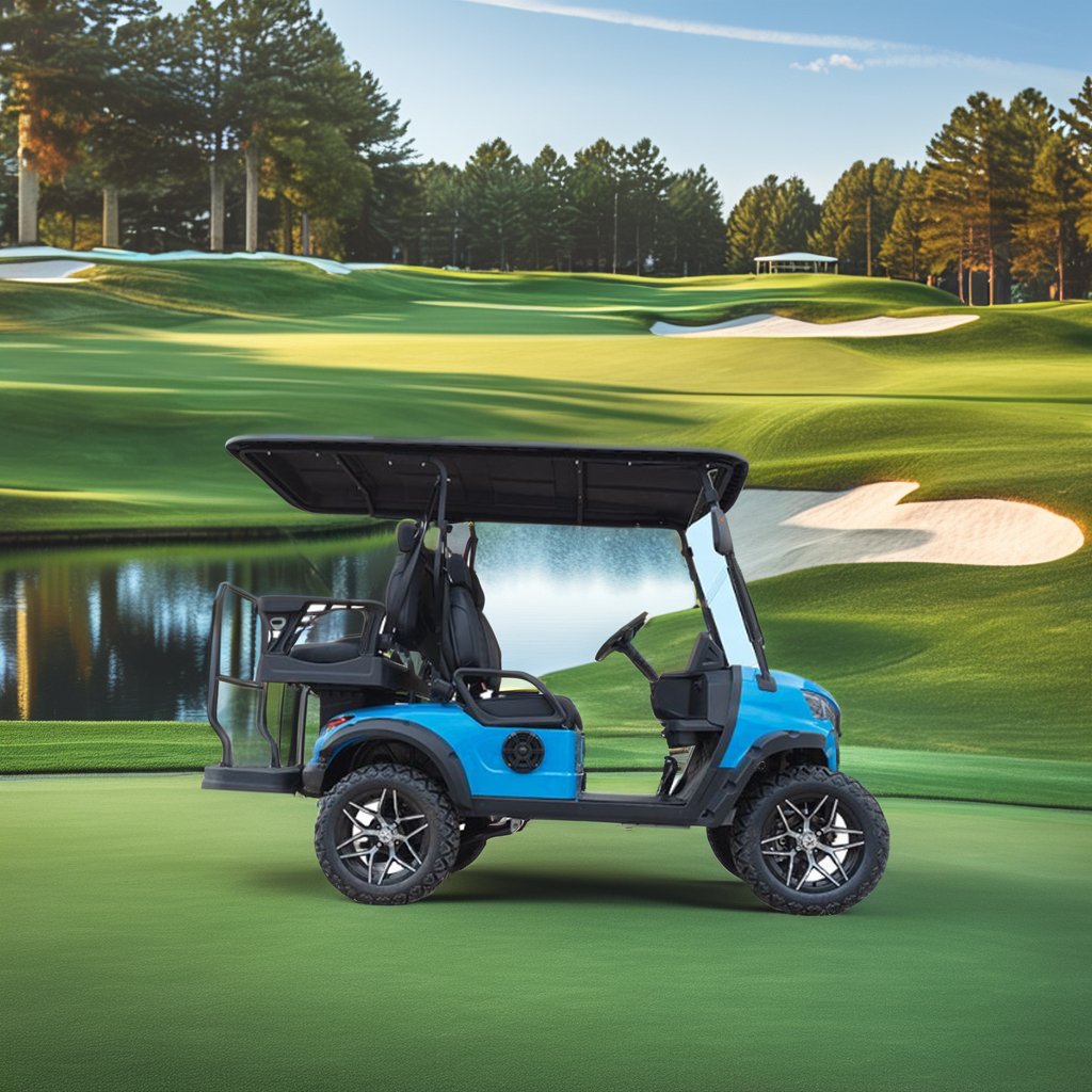 wholesale electric powered 4 or 6 seater EPA certified off road petrol engine golf cart electric power golf buggy car