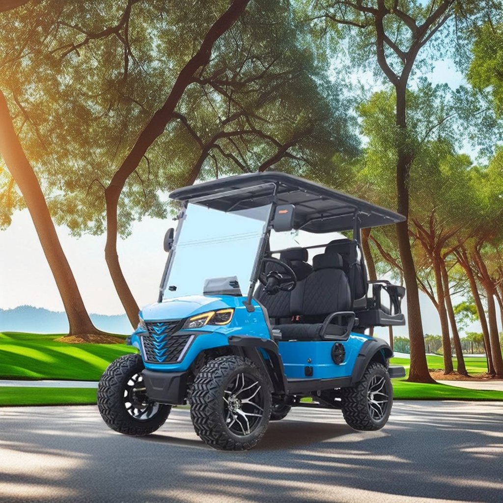 wholesale electric powered 4 or 6 seater EPA certified off road petrol engine golf cart electric power golf buggy car