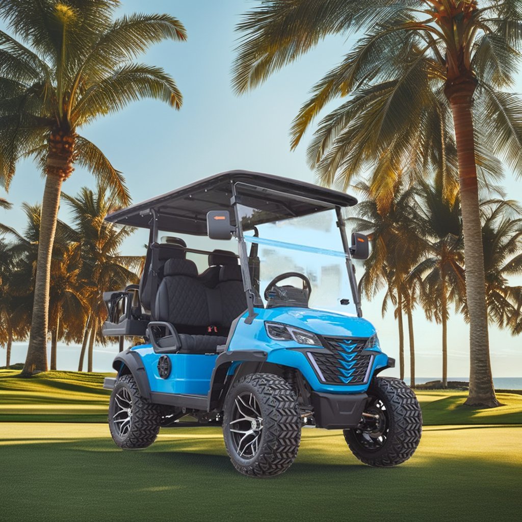 wholesale electric powered 4 or 6 seater EPA certified off road petrol engine golf cart electric power golf buggy car
