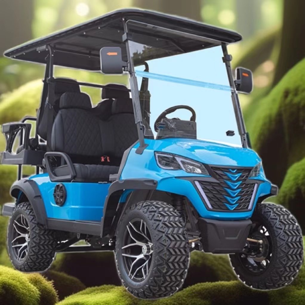 2024 New Style for Exclusive Right Factory 6(4+2) Seat Lithium Club Car Off Road Custom Electric Golf Cart