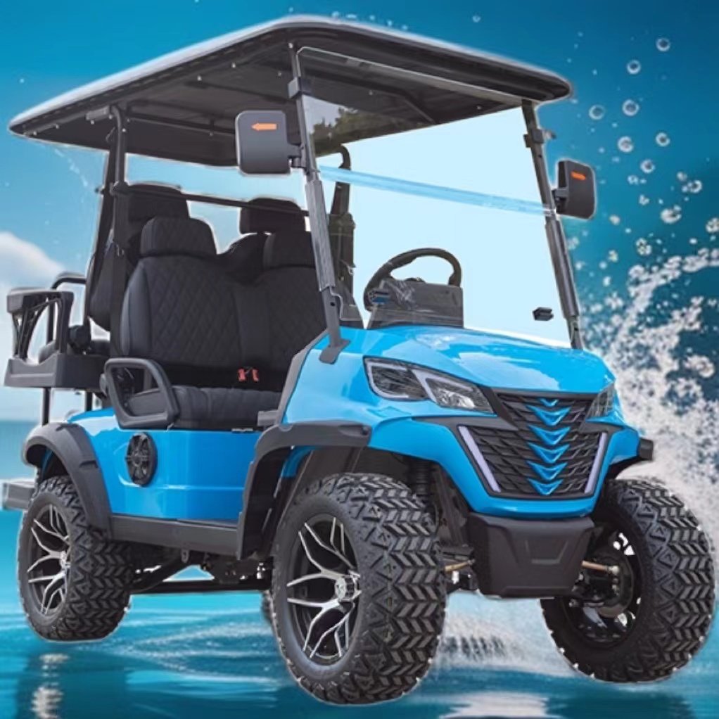 2024 New Style for Exclusive Right Factory 6(4+2) Seat Lithium Club Car Off Road Custom Electric Golf Cart