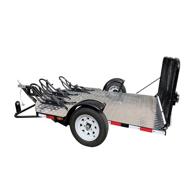 Tilt deck trailer UTV ATV foldable motorcycle trailers for cars