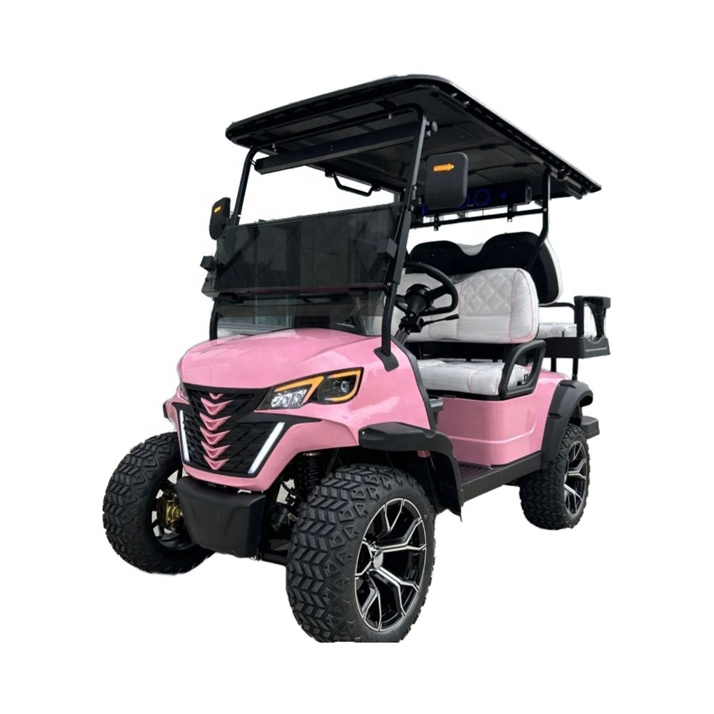 CE Approved 4 Wheel 4 Seater Electric Golf Buggy Adult Utility Vehicle Club Car ATV 48 V Lithium Battery Electric Golf Cart