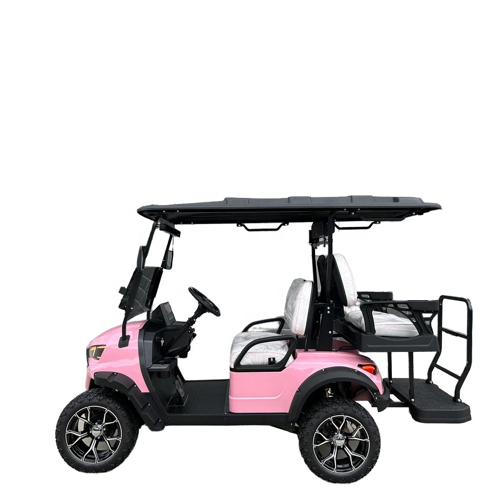 CE Approved 4 Wheel 4 Seater Electric Golf Buggy Adult Utility Vehicle Club Car ATV 48 V Lithium Battery Electric Golf Cart