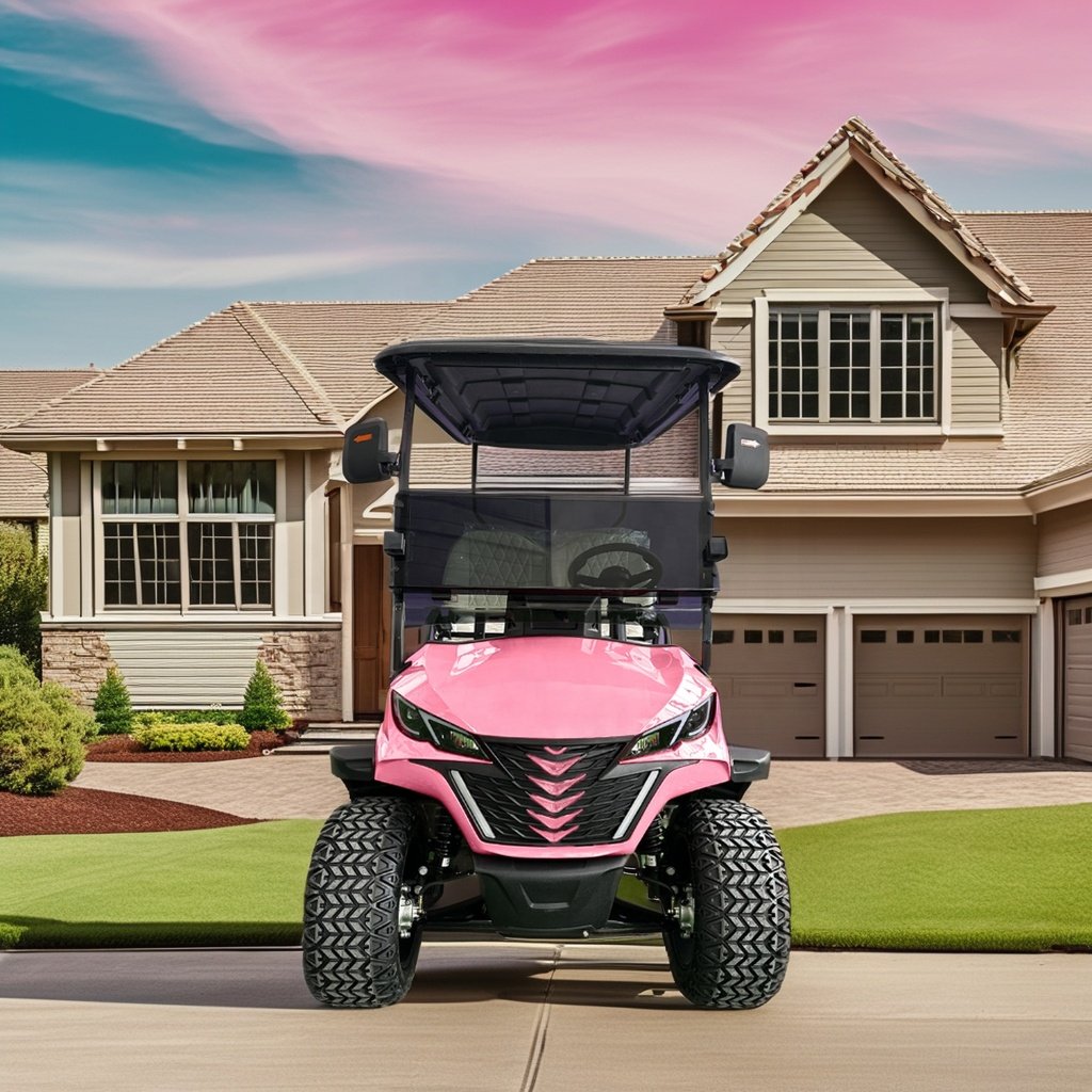 CE Approved 4 Wheel 4 Seater Electric Golf Buggy Adult Utility Vehicle Club Car ATV 48 V Lithium Battery Electric Golf Cart