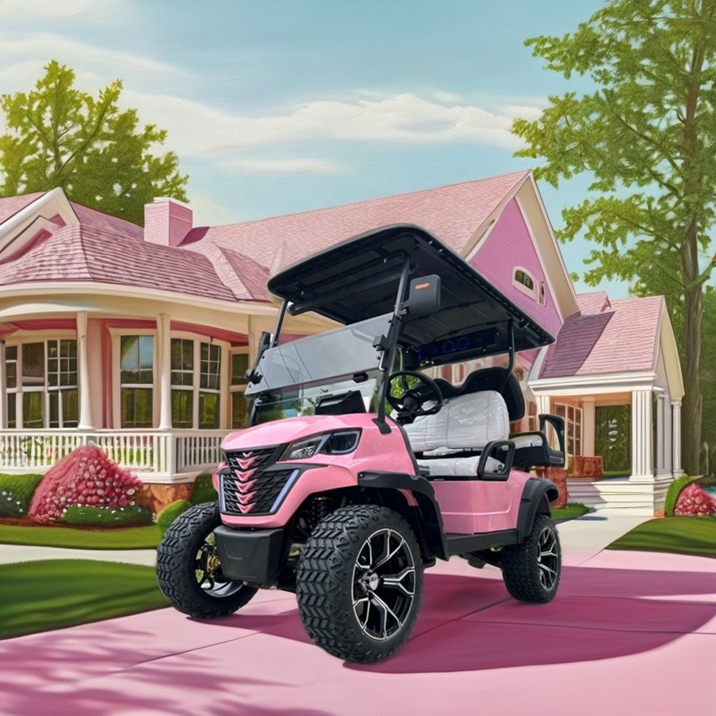 CE Approved 4 Wheel 4 Seater Electric Golf Buggy Adult Utility Vehicle Club Car ATV 48 V Lithium Battery Electric Golf Cart