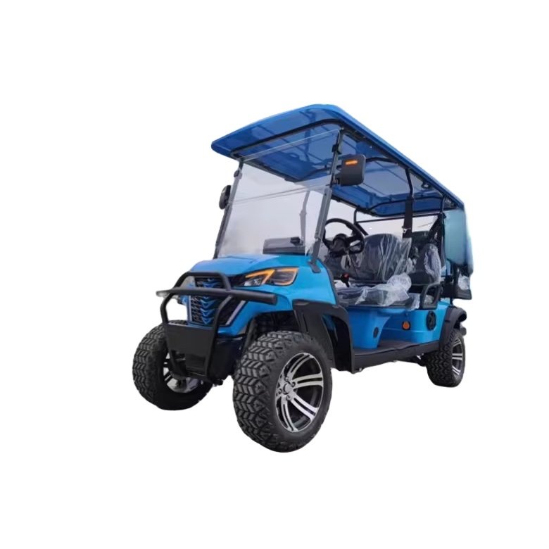 CE Approved 4 Wheel 4 Seater Electric Golf Buggy Adult Utility Vehicle Club Car ATV 48 V Lithium Battery Electric Golf Cart