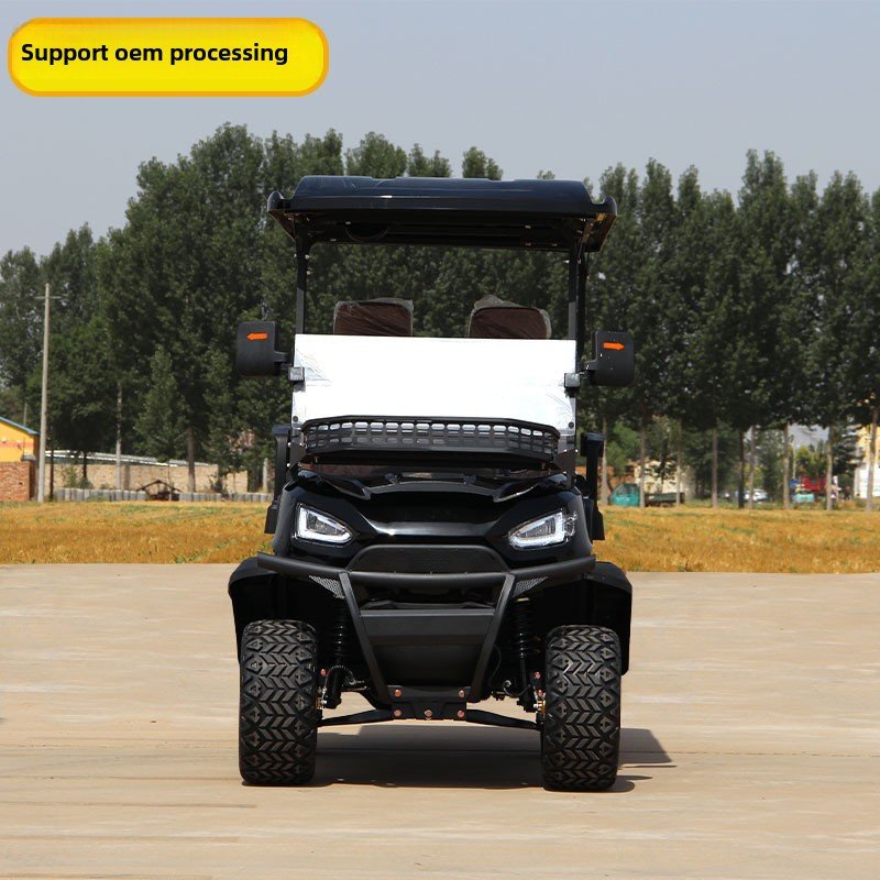 New 4-Seater Off-Road Electric ATV Golf Cart 2 Stroke Engine 48V Battery Steel Tourism Patrol Vehicle EEC Certified Export-Ready