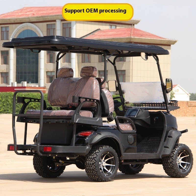 New 4-Seater Off-Road Electric ATV Golf Cart 2 Stroke Engine 48V Battery Steel Tourism Patrol Vehicle EEC Certified Export-Ready