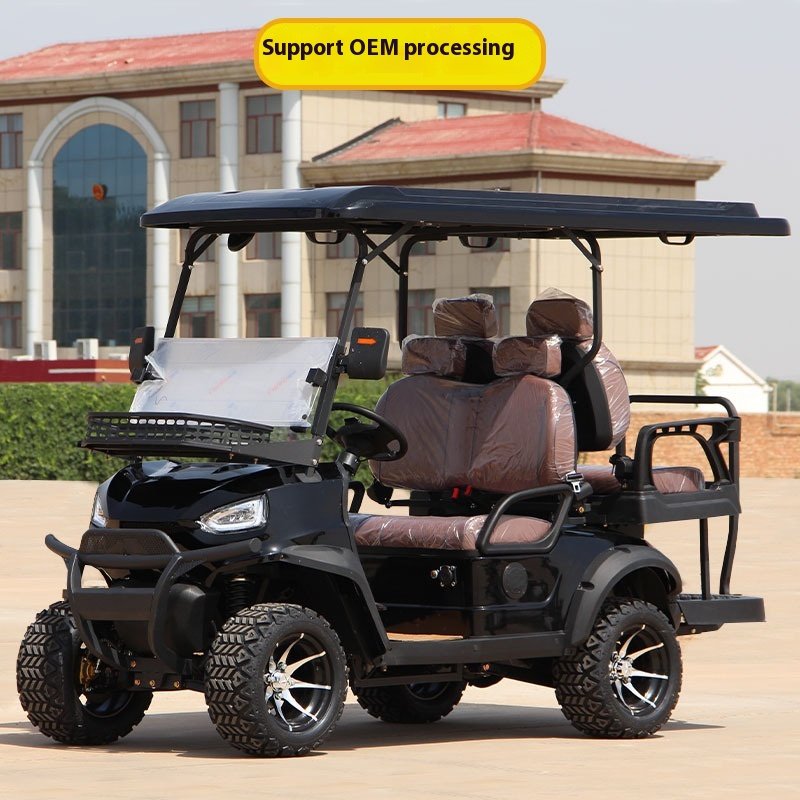 New 4-Seater Off-Road Electric ATV Golf Cart 2 Stroke Engine 48V Battery Steel Tourism Patrol Vehicle EEC Certified Export-Ready