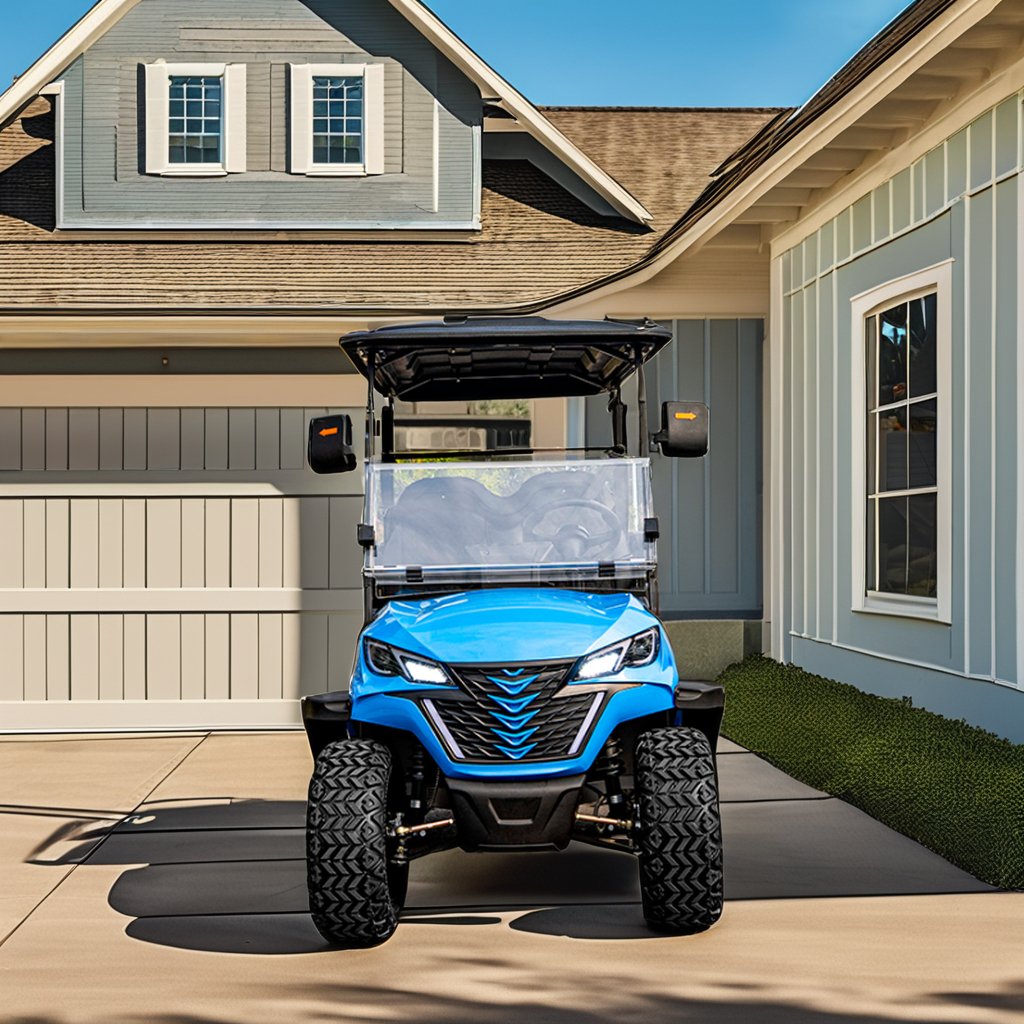 2024 new type 6 seats electric off road golf carts 48 V/60 V 115 AH lithium battery support customization DOT ATV