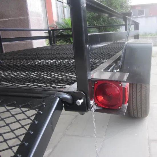 8 Wheel Farm Dump Trailer Single Axle Hydraulic Tipping Trailer Box Trailer 10 tons Ready For Export