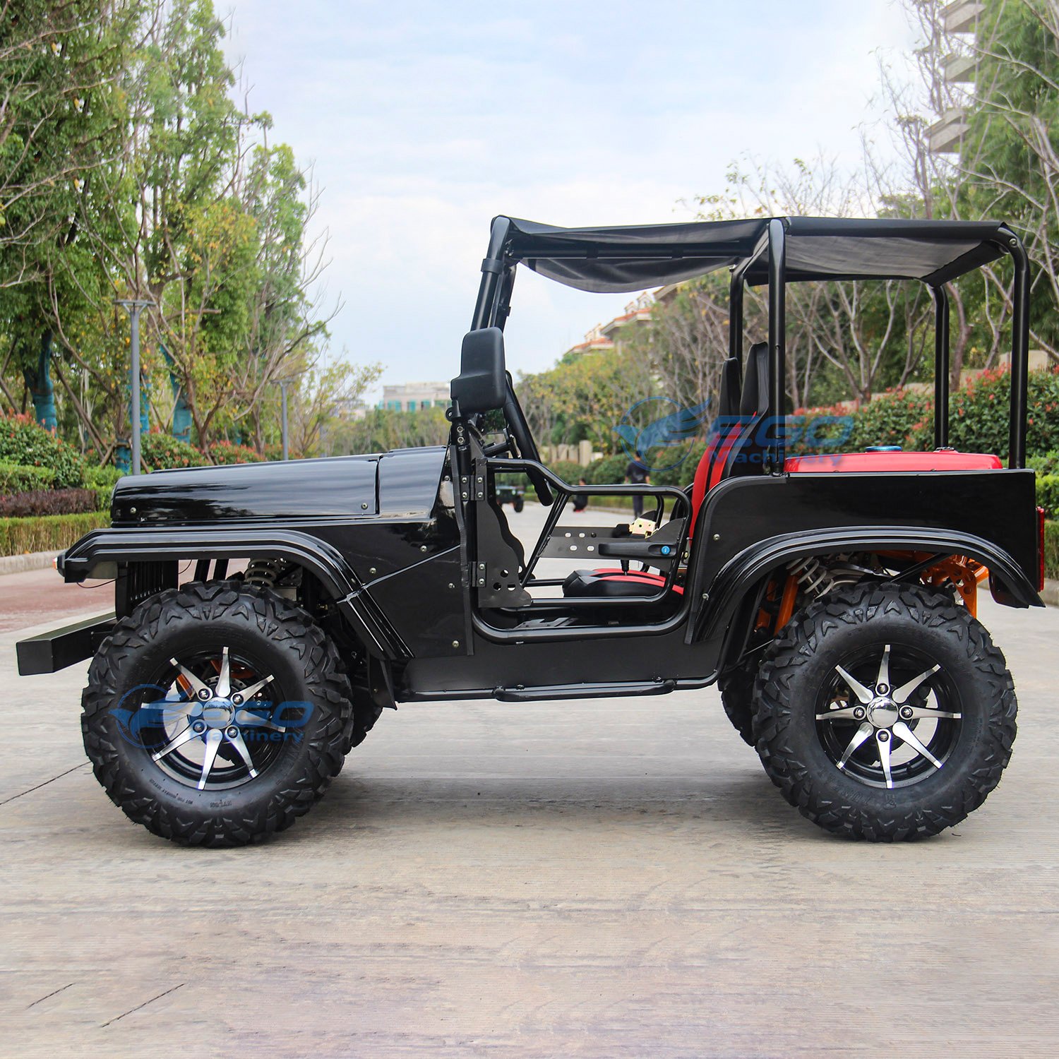 Mini Jeep 2 Seater 500cc Atv 4x4 Electric Side by Side Utv Wrangler China Manufacturer Parts Gas Powered Kids Jeep Buggy Car