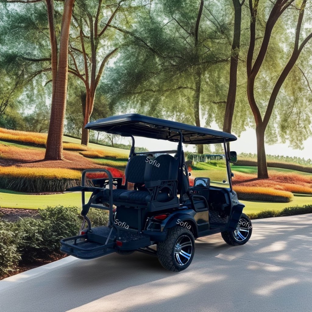 Wholesale 4 wheel 2024 NEW Electric Golf Cart Buggy with Fat Tire 5kW-7.5kW Motor 4 seats 6 Seats 8 seats tour car