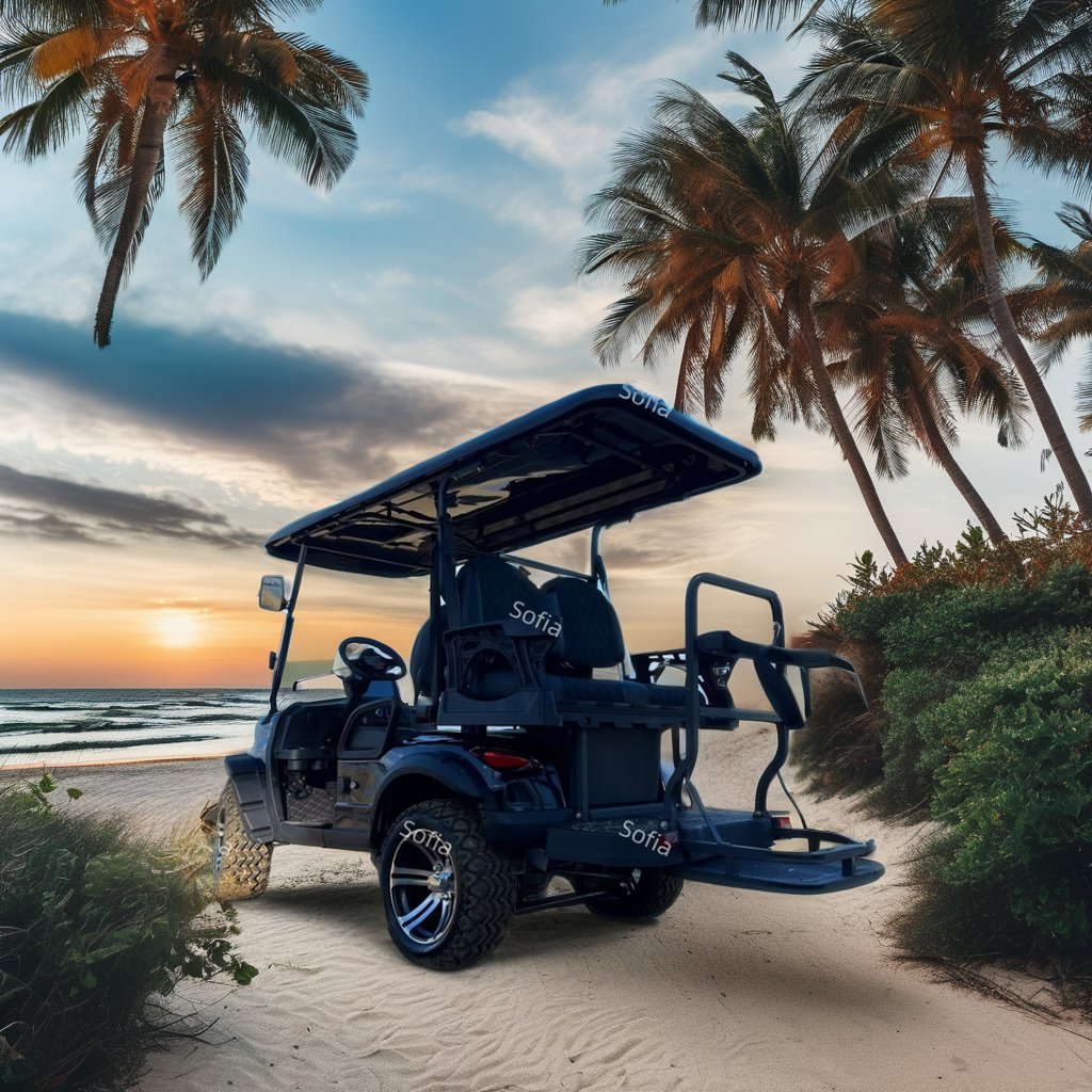 Wholesale 4 wheel 2024 NEW Electric Golf Cart Buggy with Fat Tire 5kW-7.5kW Motor 4 seats 6 Seats 8 seats tour car