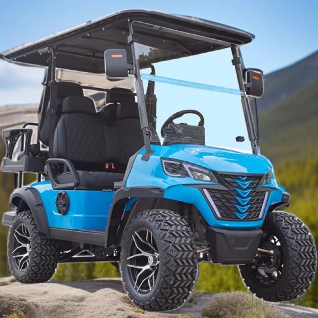Afable Luxury 4-Seater Electric Golf Cart Low Speed 4-Wheel Drive Push Buggy Street Legal for Sale