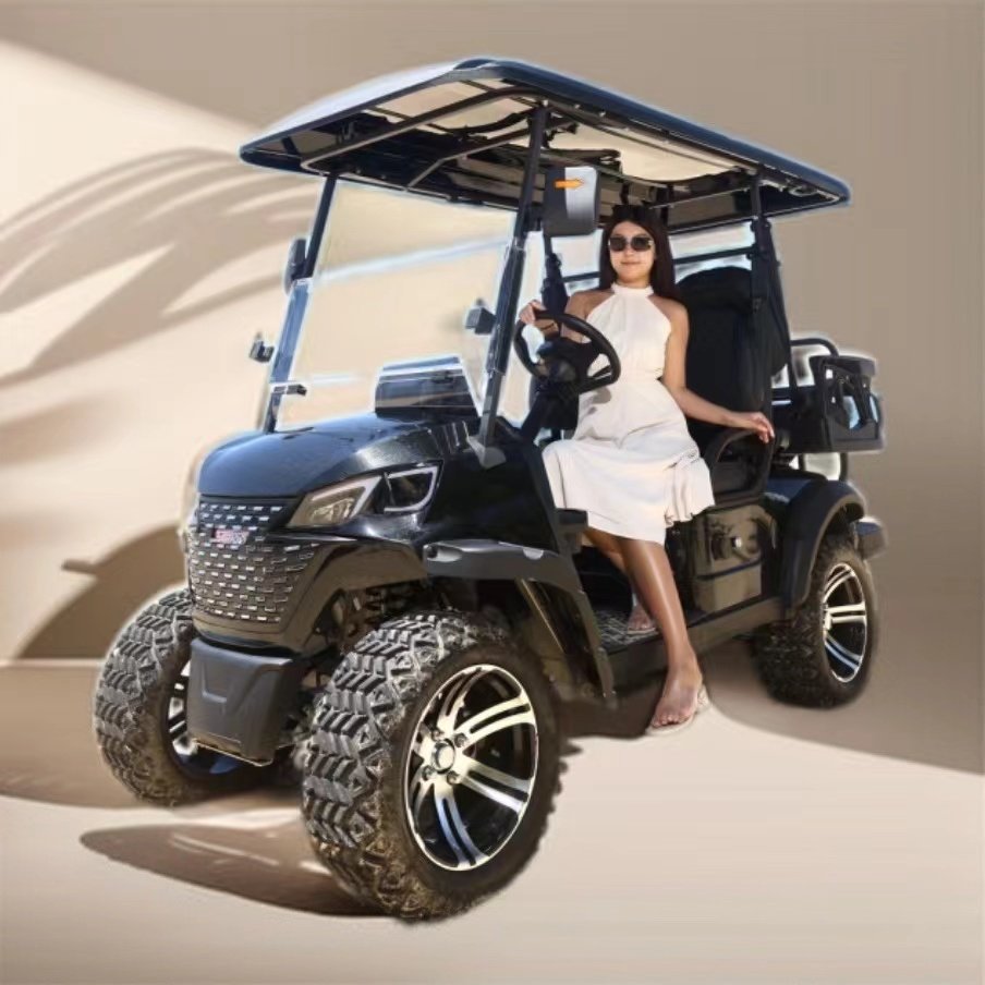5KW 4 seats lithium battery golf club car fold windshield golf off road buggy wholesale classic golf cart on promotion