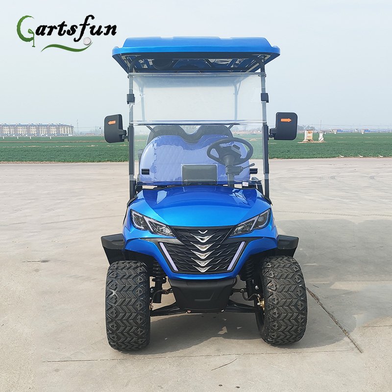 4 6 seats lifted 14 inches off road tires street legal 72V lithium battery electric glof cart 6 seater
