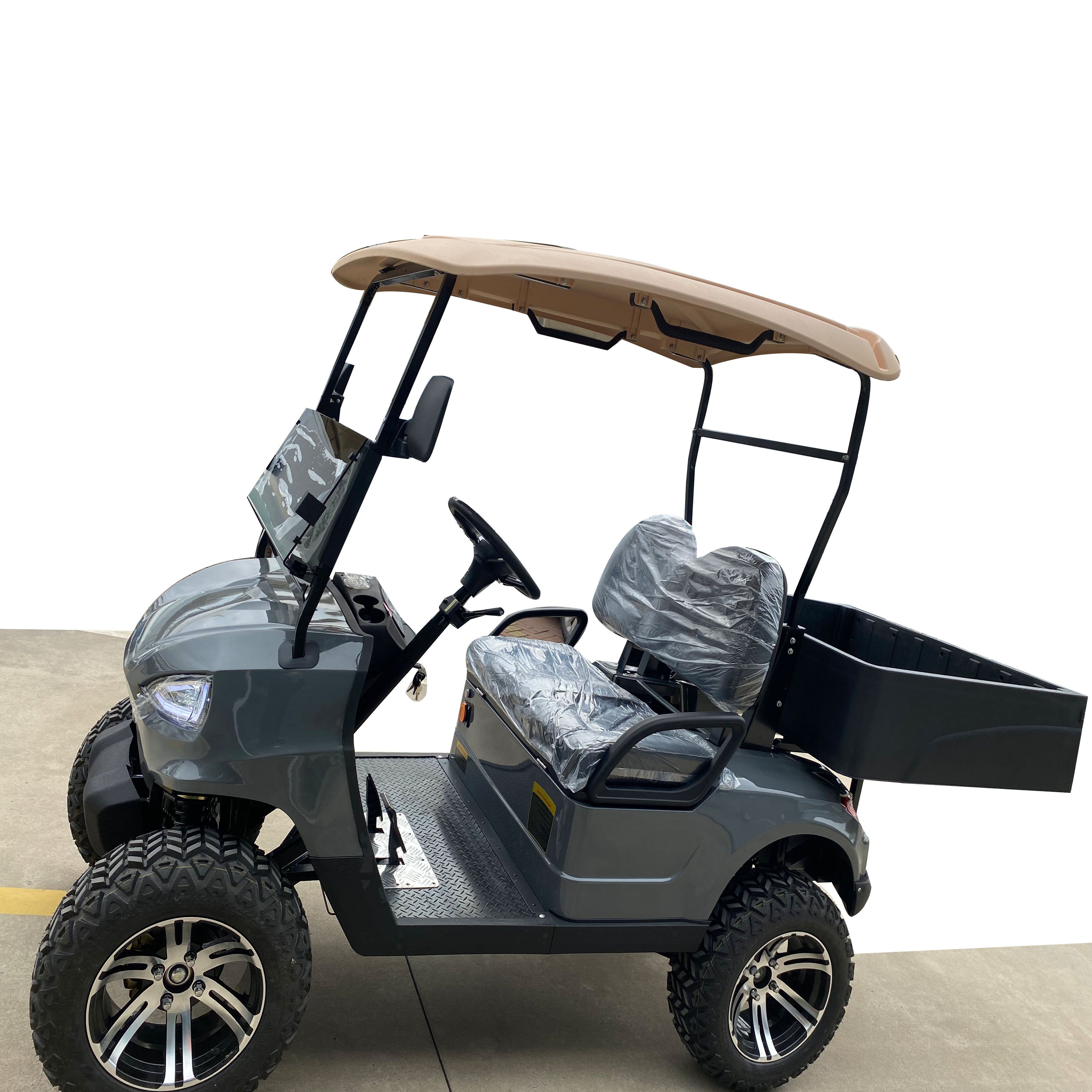 2024 New Design Evolution Golf Cart Club Car Waterproof 4 Seater Electric Golf Cart 4 Wheel Disc Brake Perfect Chassis Max 120KM
