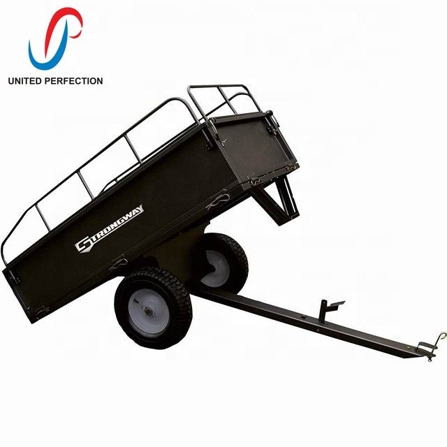 2023 Hot Sale Free Sample Heavy Duty ATV Quad Tractor Trailer Dump Cart & Garden Cart for Heavy Load for ATV & Garden Use