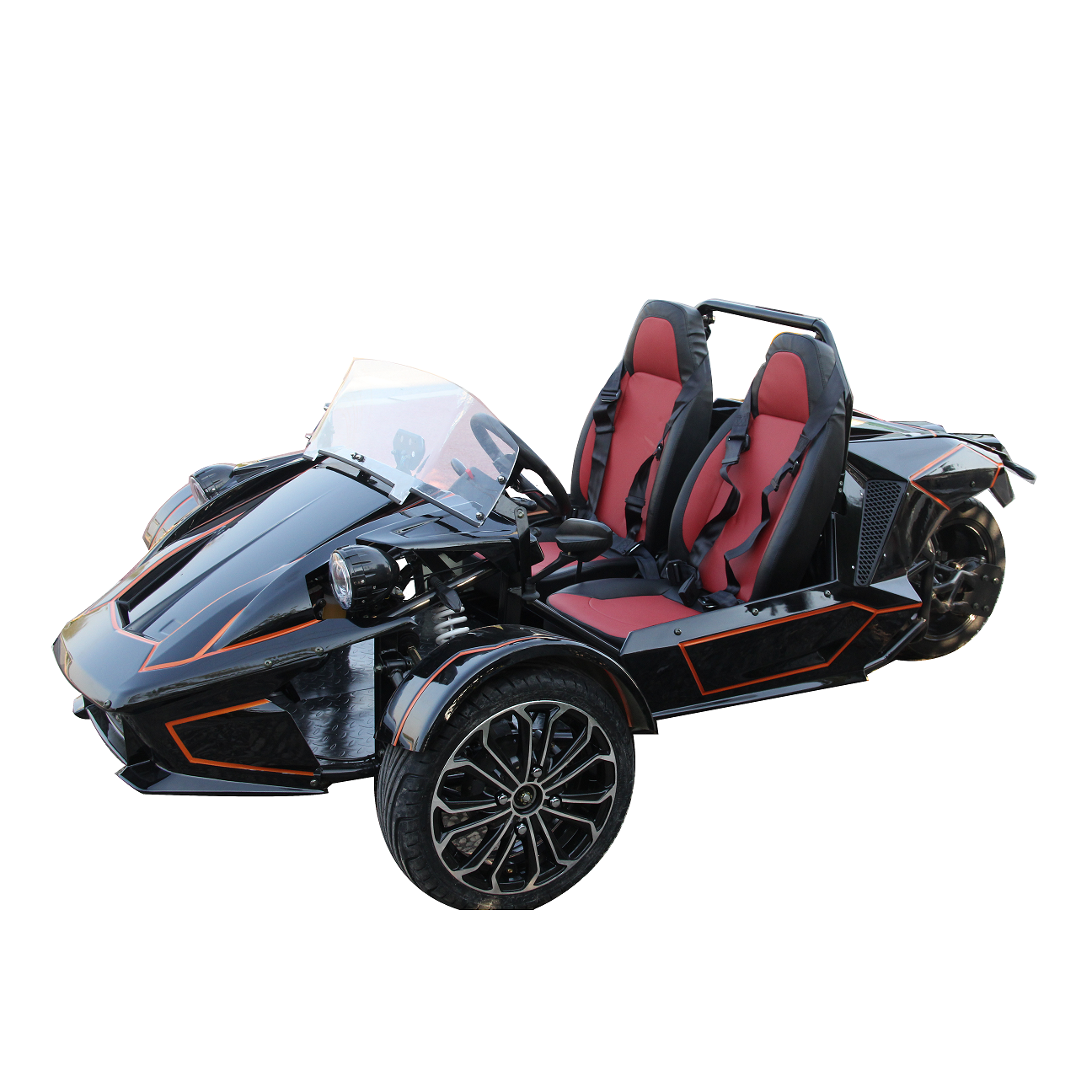 Factory Wholesale 350CC Gasoline 3-Wheel Motorcycle Open Body 250CC Displacement 1000W Power Motorized Passenger Vehicle