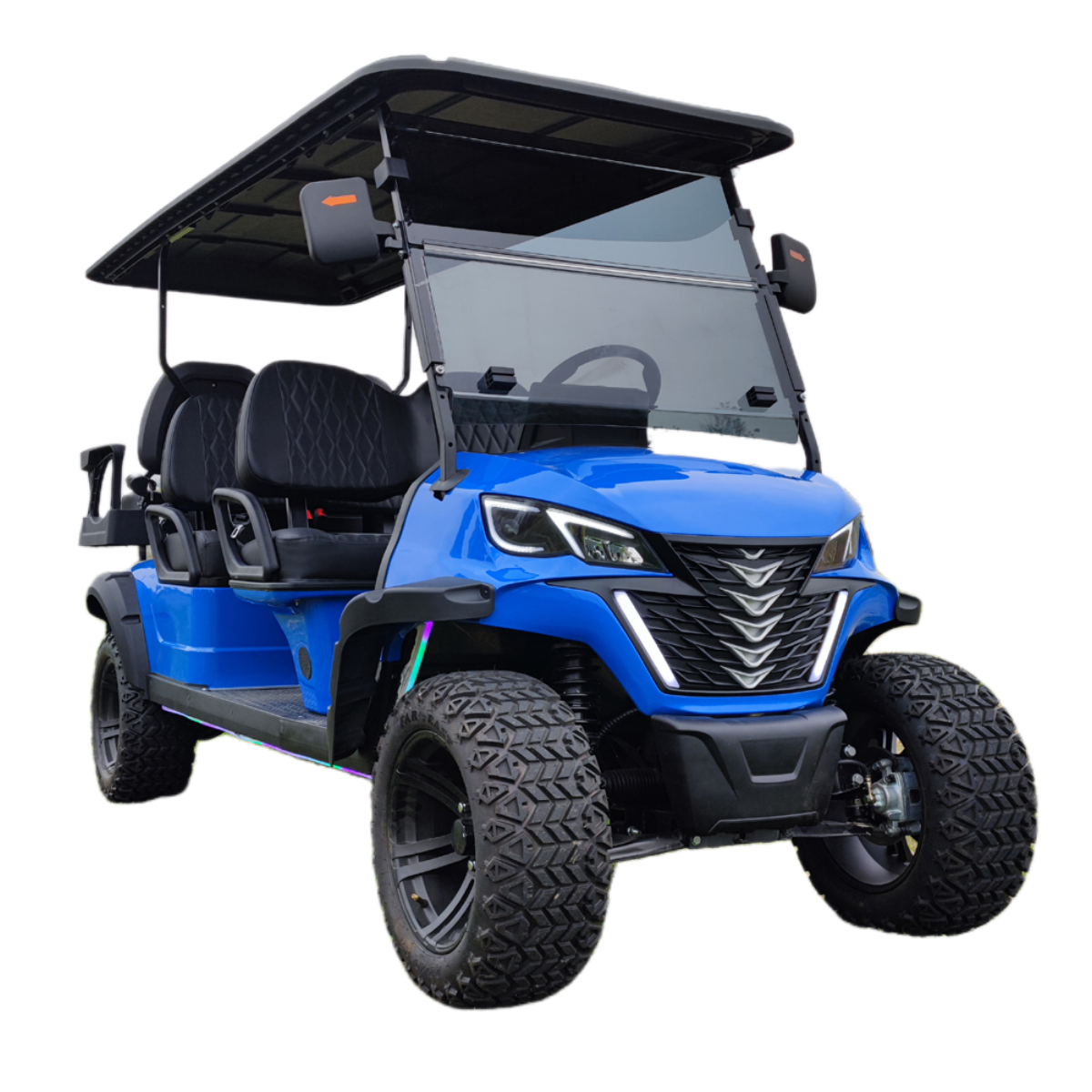 Goif Buggy 4+2 Seats New for Sales Electric Club Golf Buggy Product Good Eiectric Lifted Black Atv/utv Parts & Accessories CE