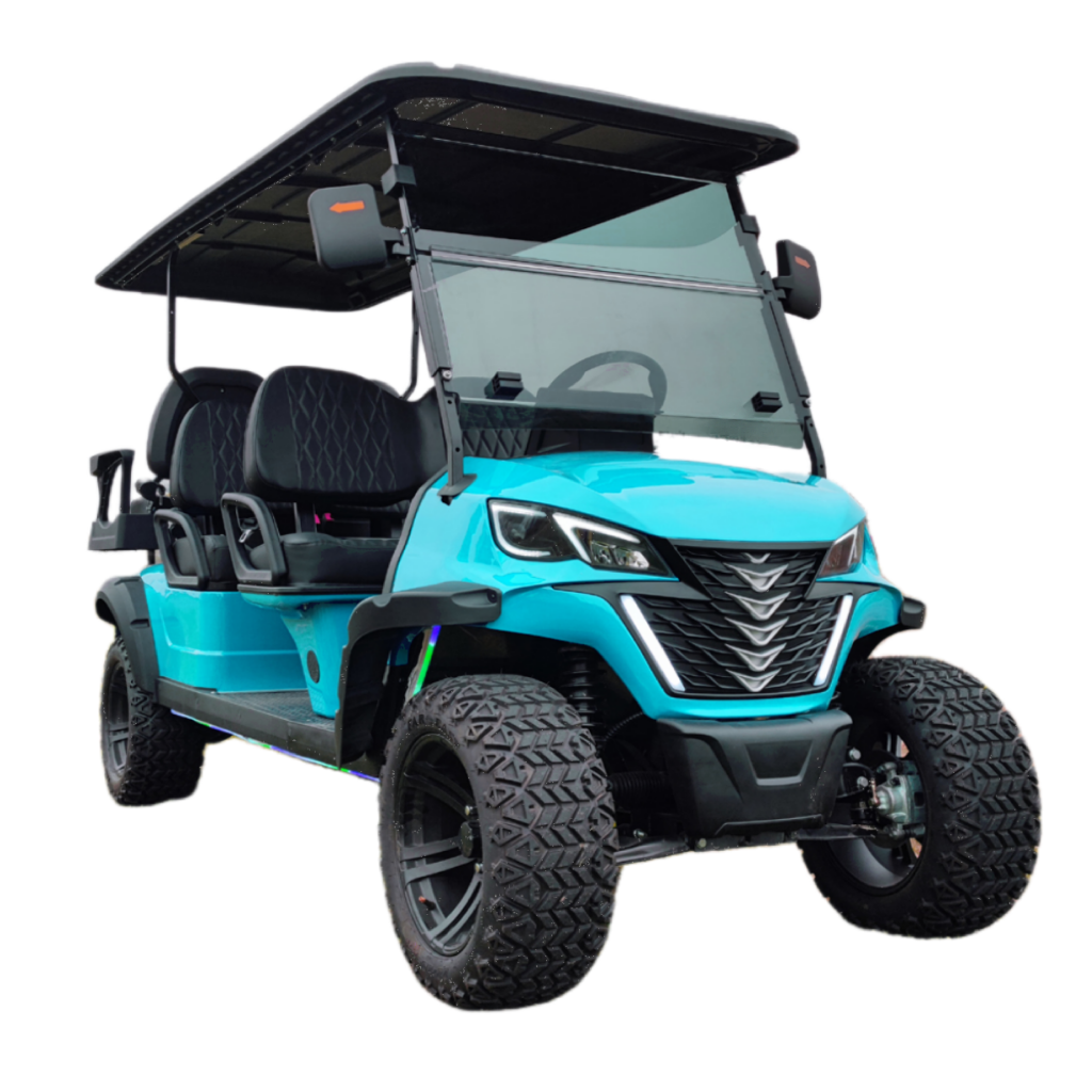 Goif Buggy 4+2 Seats New for Sales Electric Club Golf Buggy Product Good Eiectric Lifted Black Atv/utv Parts & Accessories CE