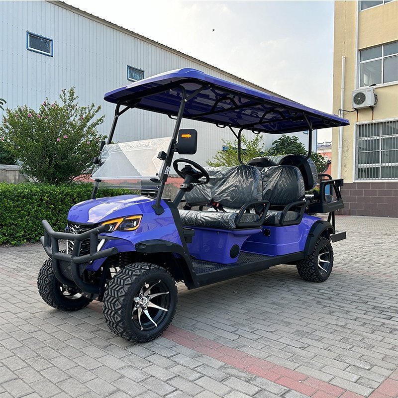 Goif Buggy 4+2 Seats New for Sales Electric Club Golf Buggy Product Good Eiectric Lifted Black Atv/utv Parts & Accessories CE