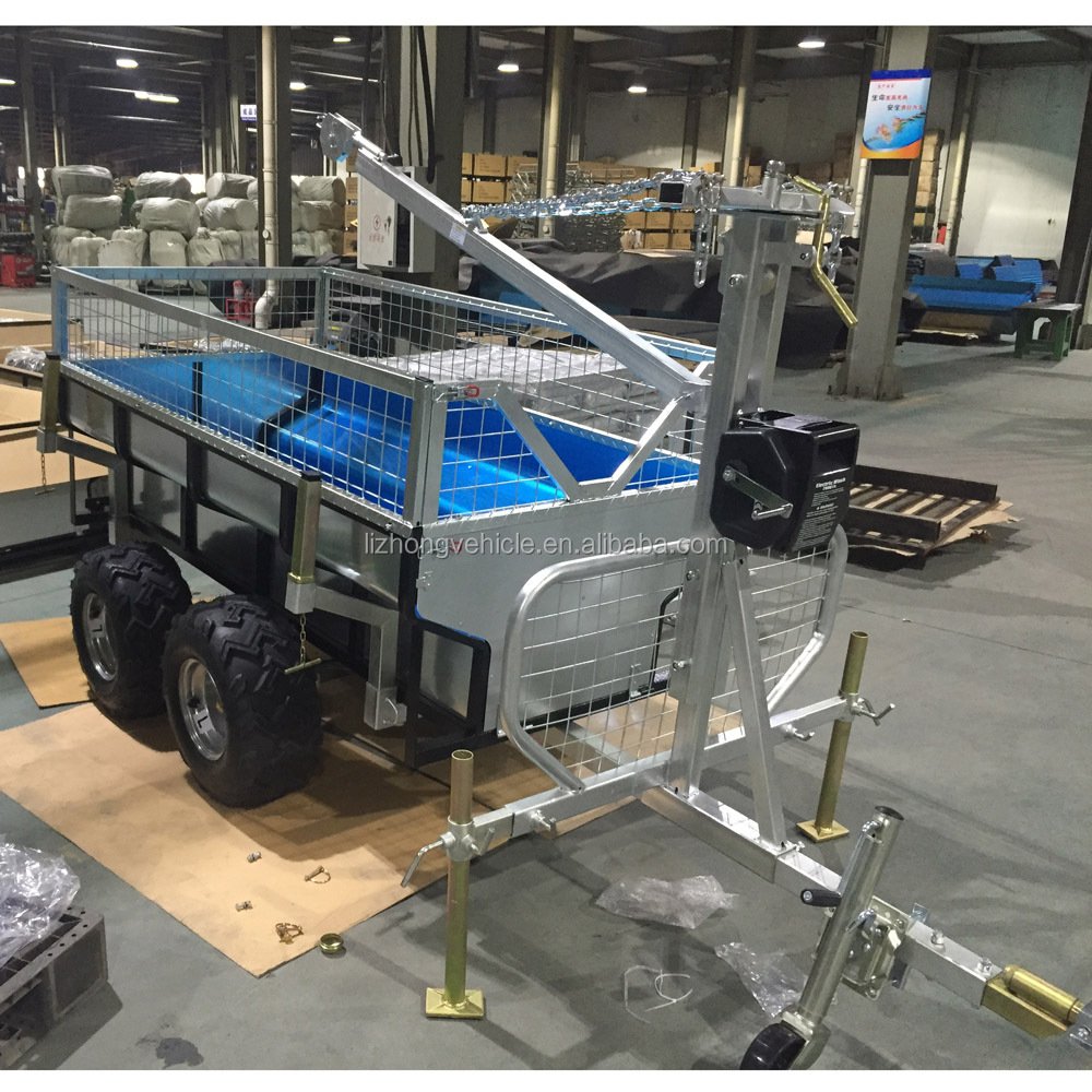 China wholesale single axle trailer,atv forest trailer,atv log loader