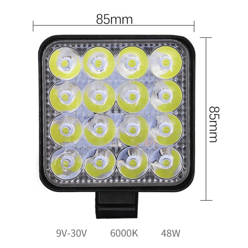 12V 24V 3 inch 48W LED Work Light Mini Fog Light for Motorcycle Car Spot LED Light Bar Offroad 4x4 4WD ATV UTV Truck Tractor