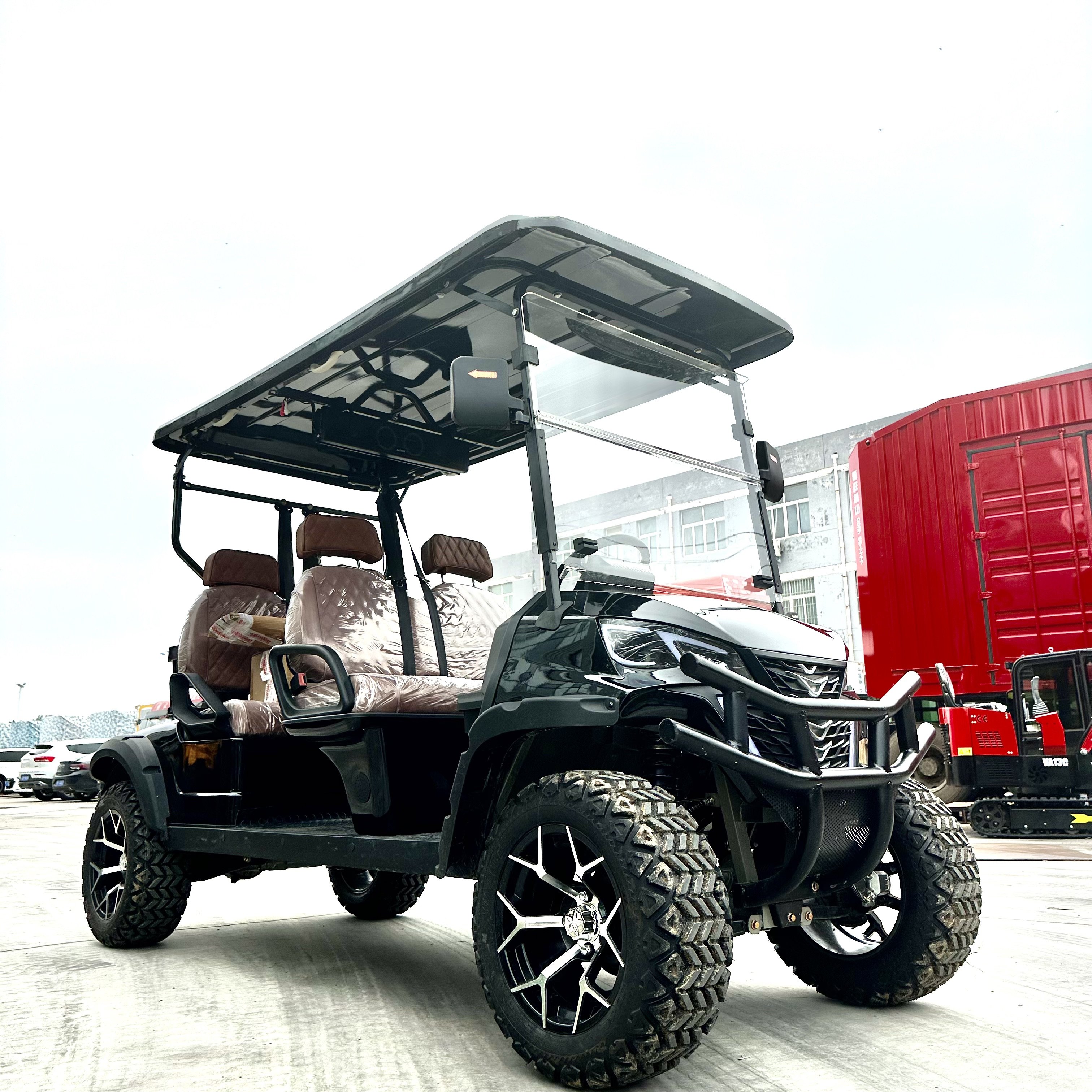 Street Legal Gas Golf Cart Buggy 4 Seater Golf Trolleys Electric Atv 4x4
