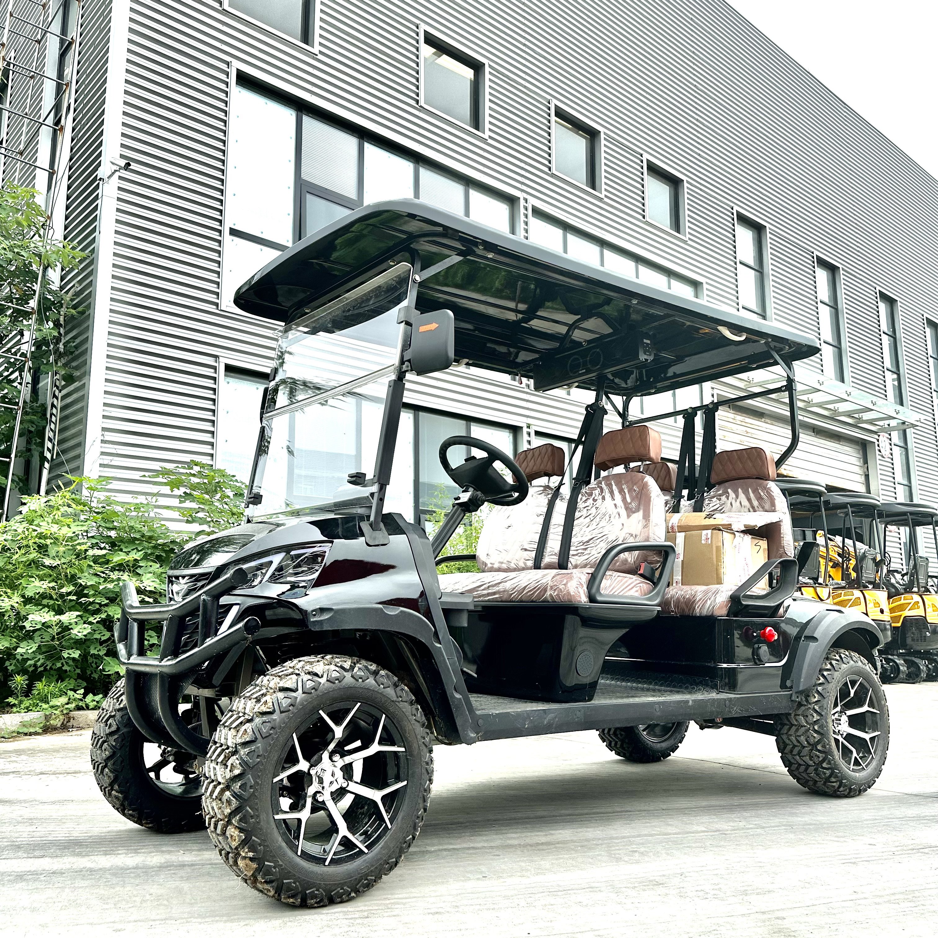 Street Legal Gas Golf Cart Buggy 4 Seater Golf Trolleys Electric Atv 4x4