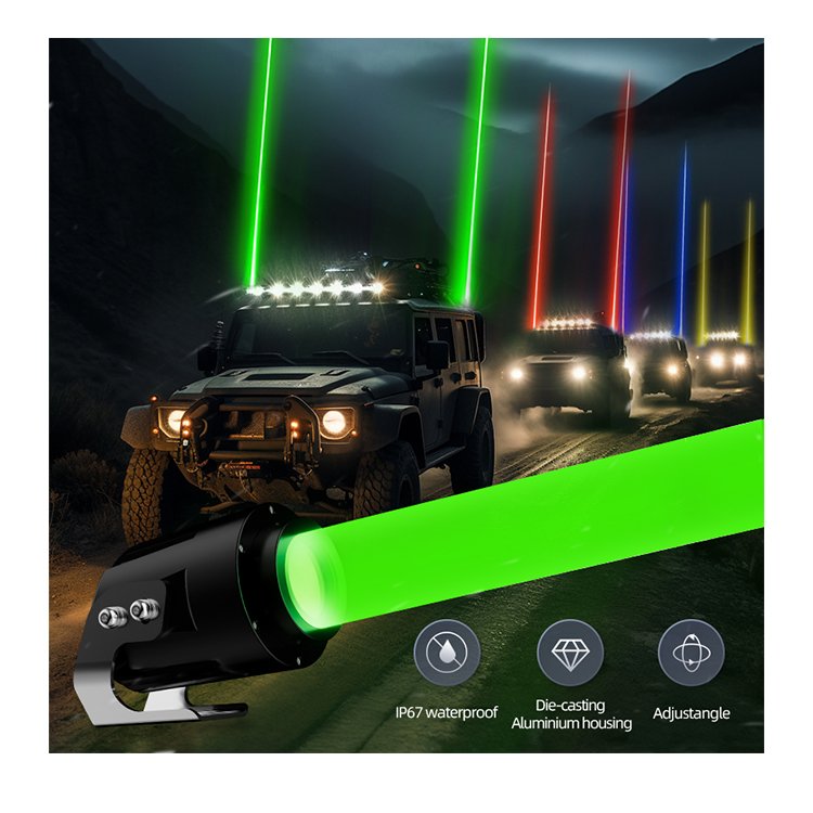 bike Suv ATV auxiliary Anti fog Red green yellow blue white 12V 24V front round vehicle color laser spot off road light