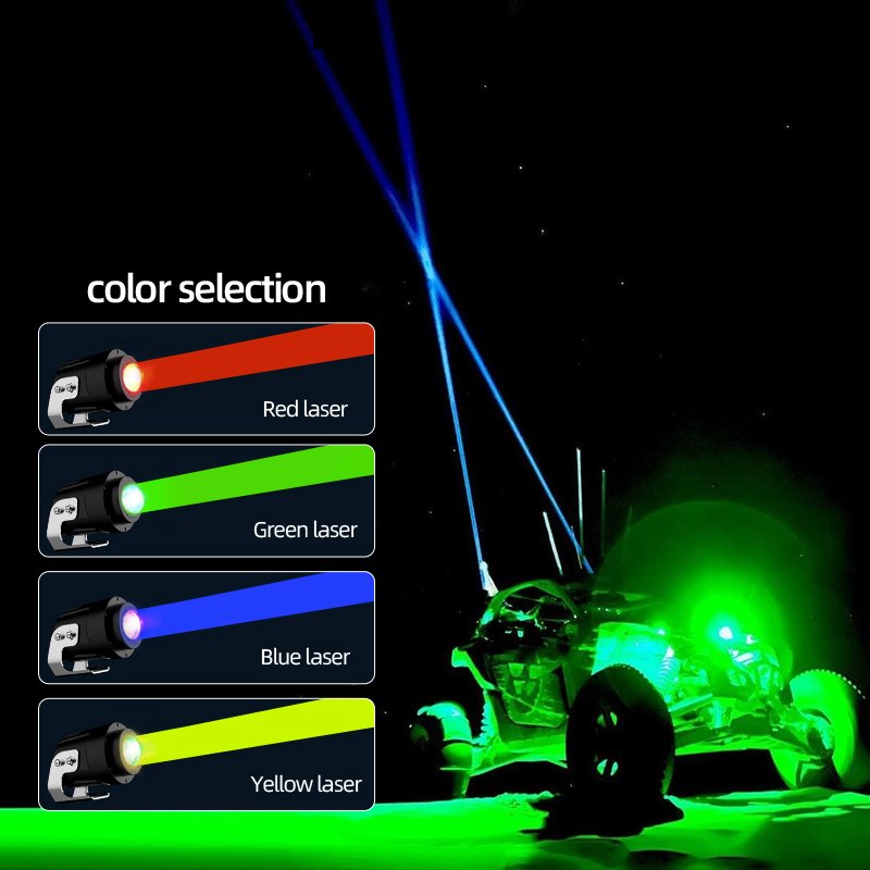 bike Suv ATV auxiliary Anti fog Red green yellow blue white 12V 24V front round vehicle color laser spot off road light