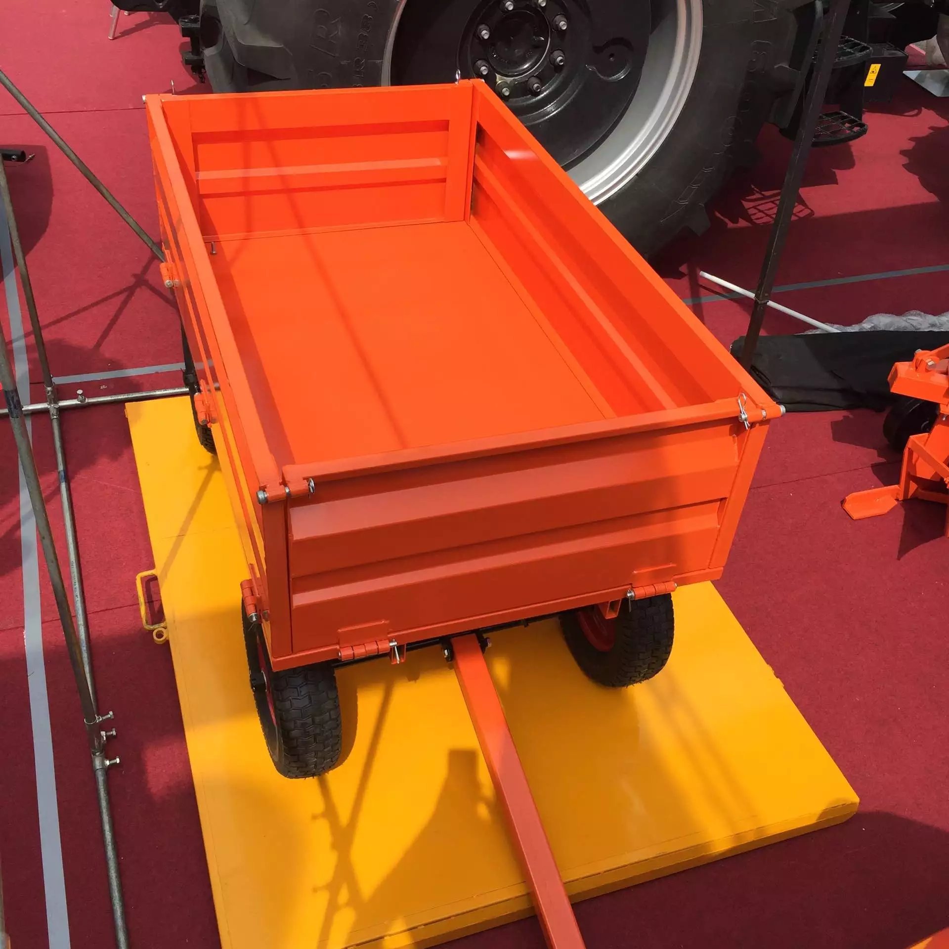 Garden Lawn Tractor Trailer; 4-Wheel ATV tow behind Trailer - 1500lbs