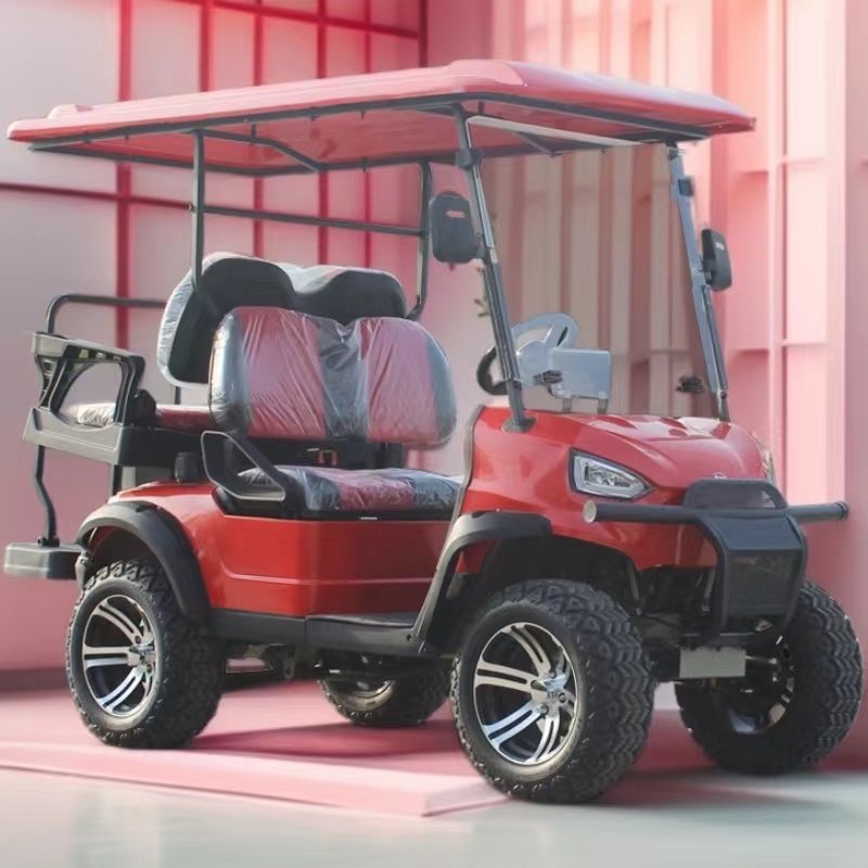 USA Curtis Controller Street Legal 5KW Electric Golf Cart with Lift Hunting Buggy and Golf Trolley DOT Certified