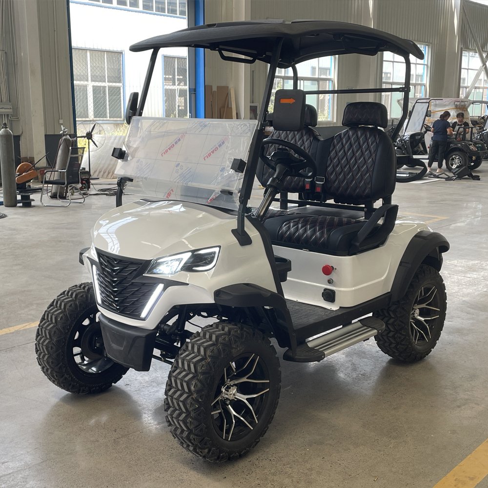 China 2 Seater Golf Cart Vehicle Golf Buggy Club Car Party Bus 4 Wheel Electric Lifted Golf Cart with CE Approved