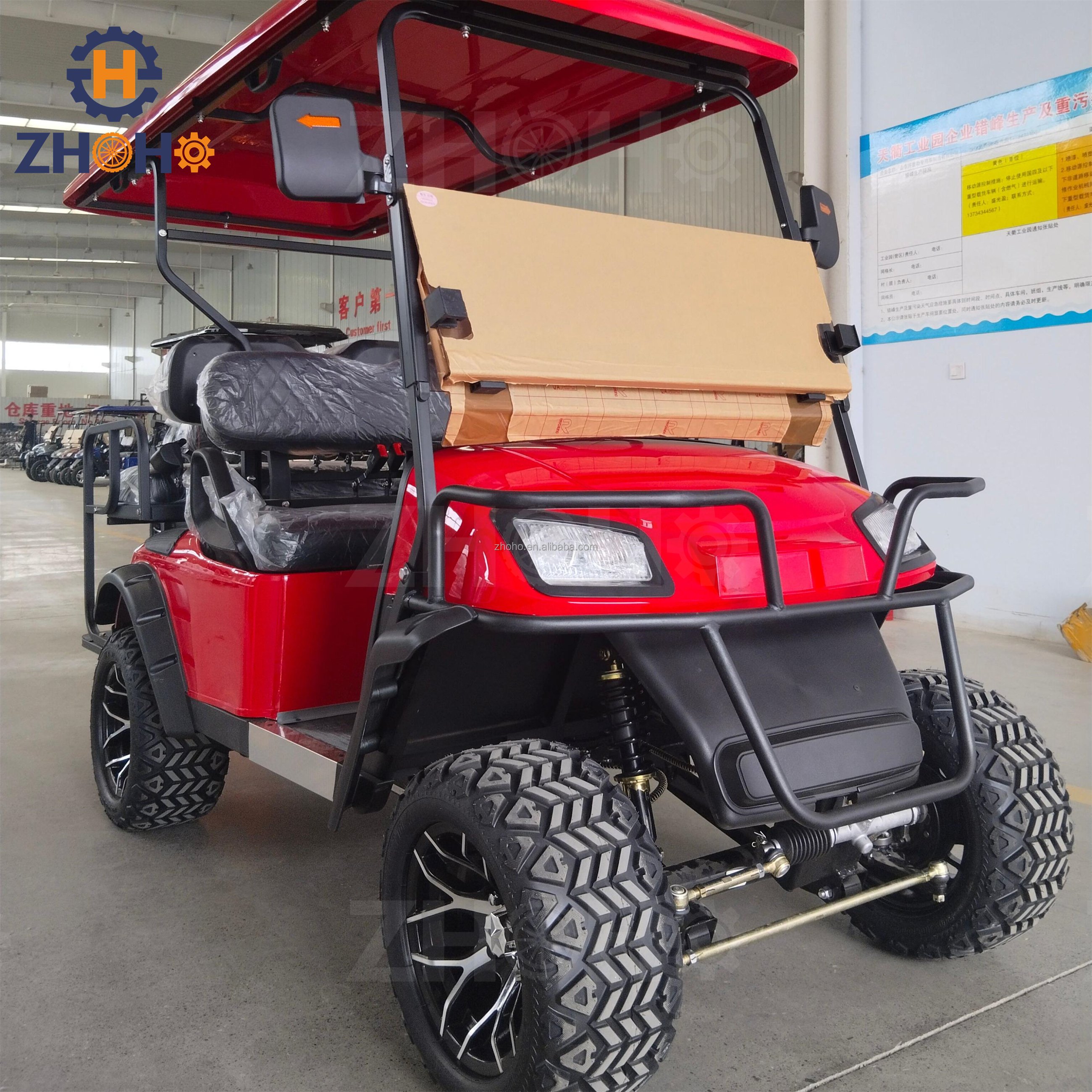 Customized Street Comfort 2-8 Seats 48V 5KM Off-Road Lithium Battery Golf Cart ATV 4x4 1000cc