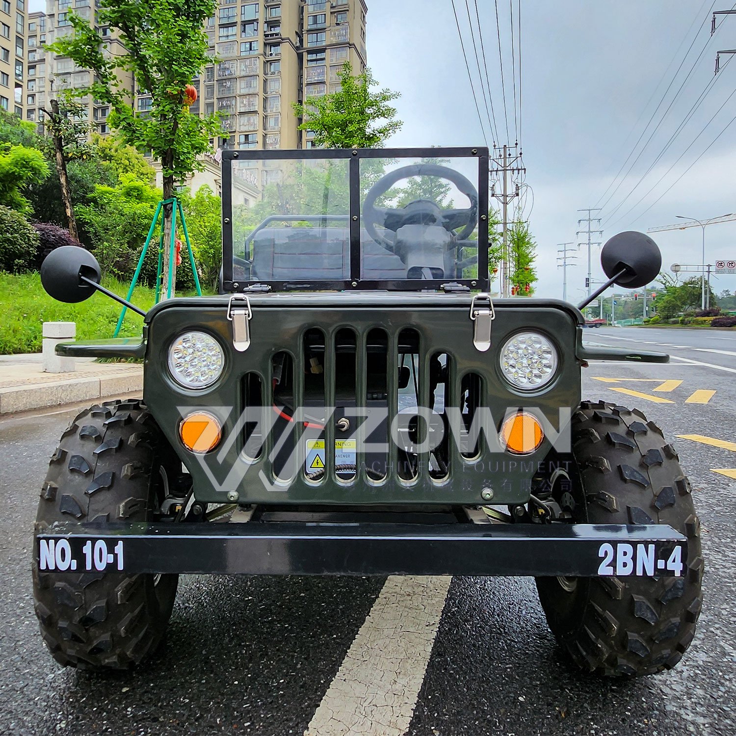 110/125/150cc Mini Kids Willys Jeep with 2 Seats for Adults Off road buggy Atv/utv