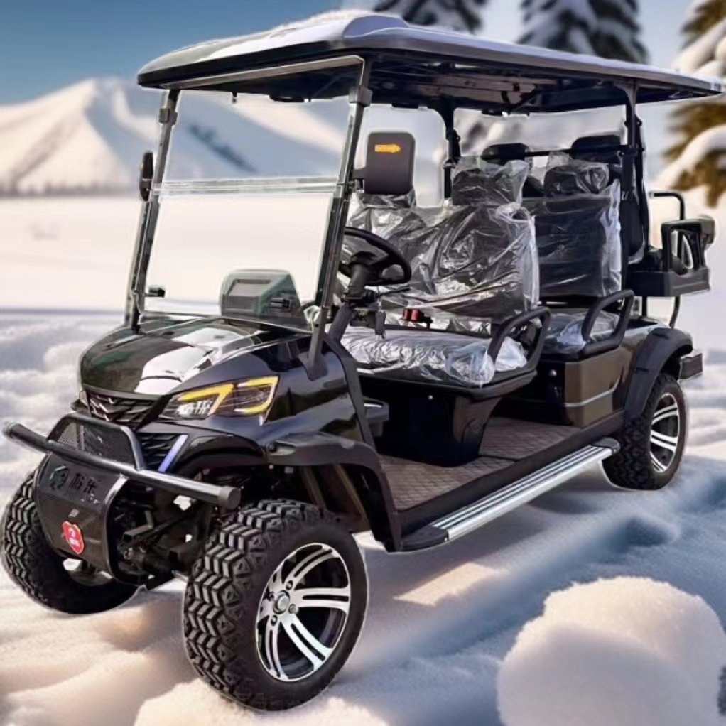 2024 New Modle Style for Exclusive Right Factory 6(4+2) Seat Lithium Club Car Off Road Custom Electric Golf Cart