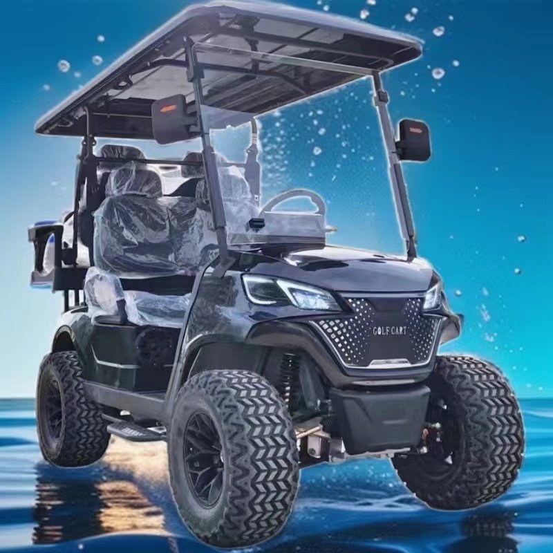 Hot Sale 48V Customized 4 Seater Side By Side Electric Golf Buggy Cart With Legal Lithium Battery