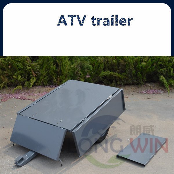 Galvanized tipping dump camping atv trailer