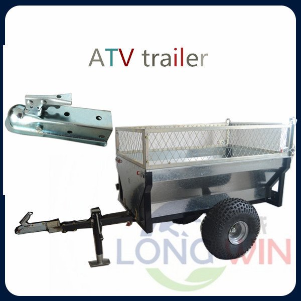 Galvanized tipping dump camping atv trailer