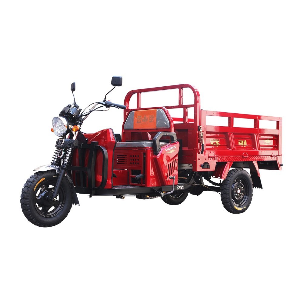 JUYUN made in china powerful atv tvs petrol gasoline 3 three wheel motorized tricycle truck for cargo delivery
