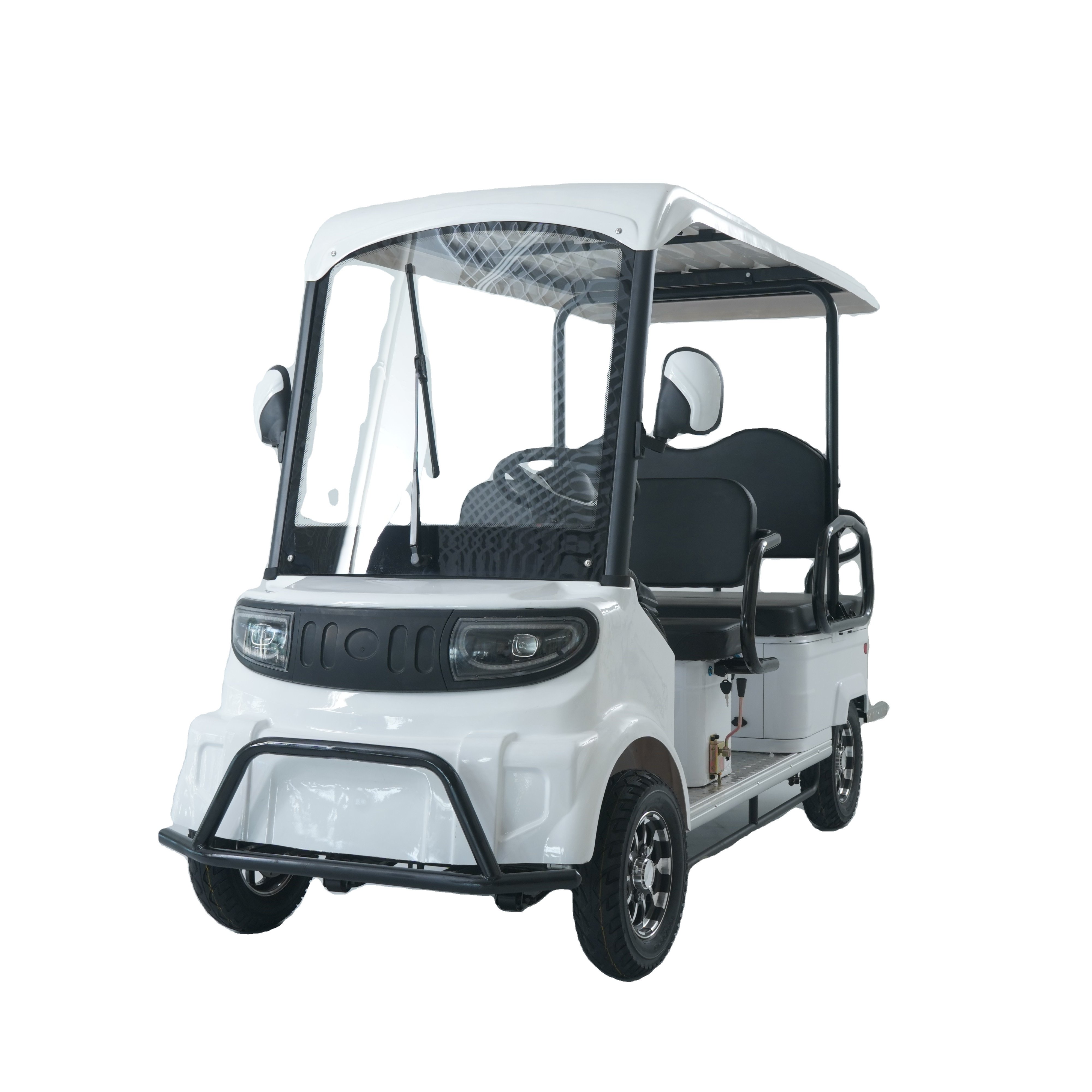 2024 Quality Electric Golf Utility Vehicle Buggy Off-road Paddle Tires Grip Weather-resistant Golf Cart Sightseeing