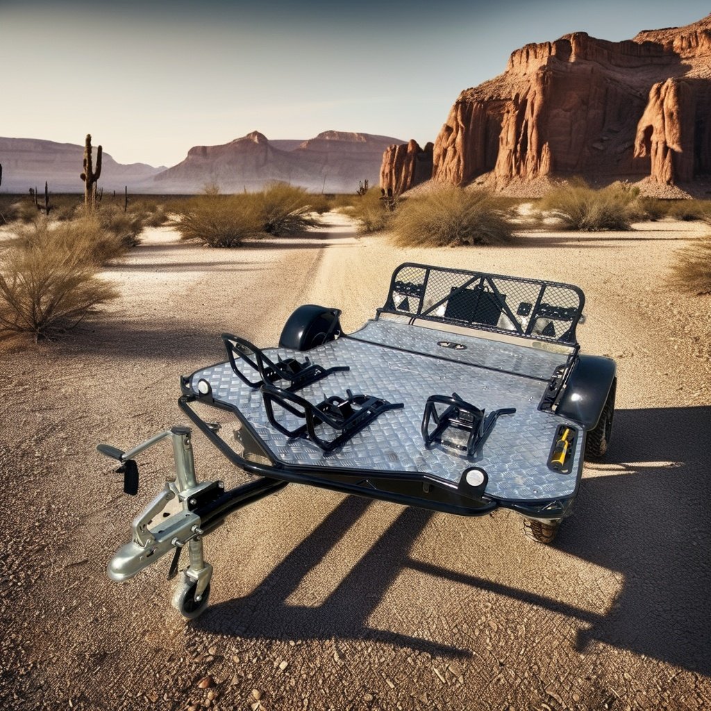 Small Motorcycle and ATV Trailer for Campers