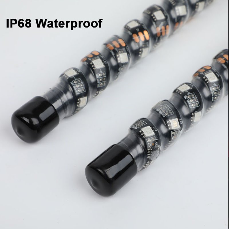 2 Year Warranty RGB Chasing LED Antenna 2ft 3ft 4ft Whip Light for Can am ATV UTV RZR Dune Buggy 4 Wheeler Offroad Jeep Truck