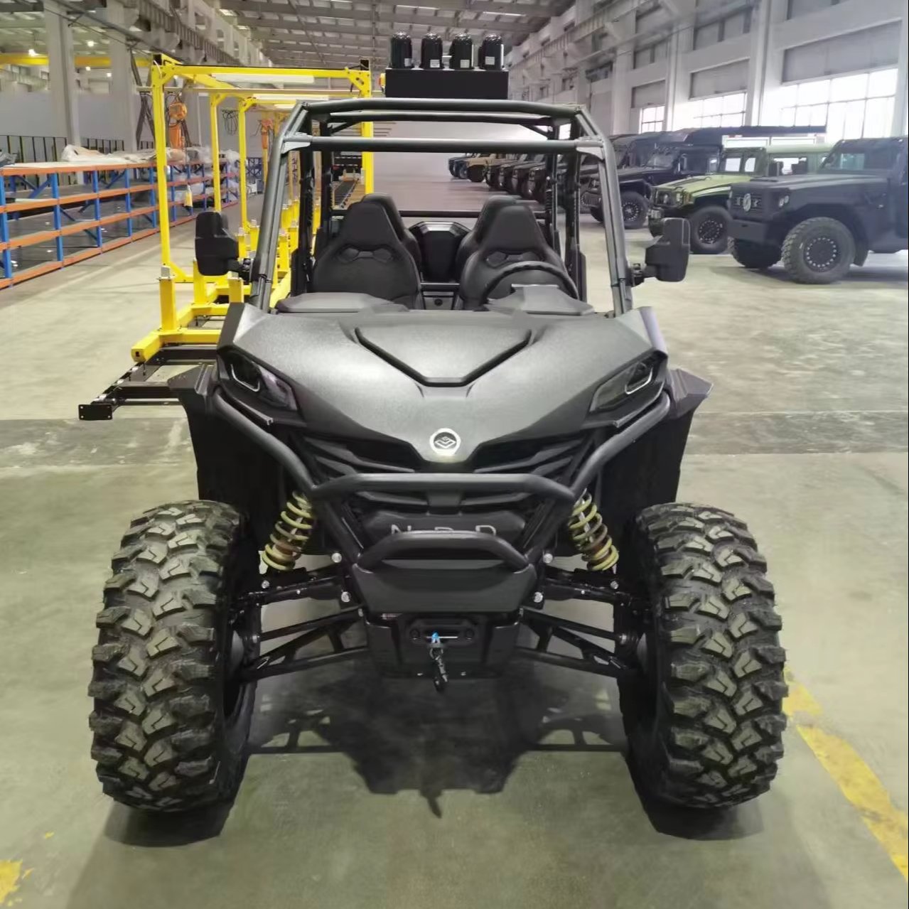 The Chinese-made "Bobcat" all-terrain flexible maneuverable high-horsepower ATV mini vehicle